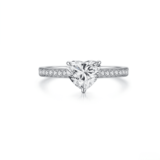 The Sweetheart Diamond Ring - SparkLab Gems