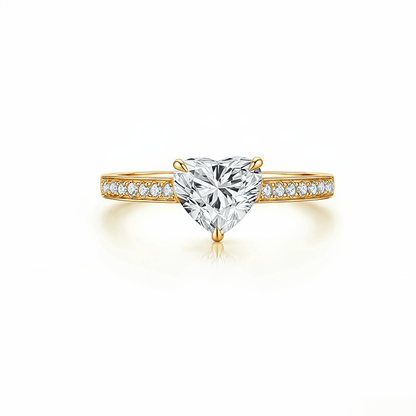 The Sweetheart Diamond Ring - SparkLab Gems