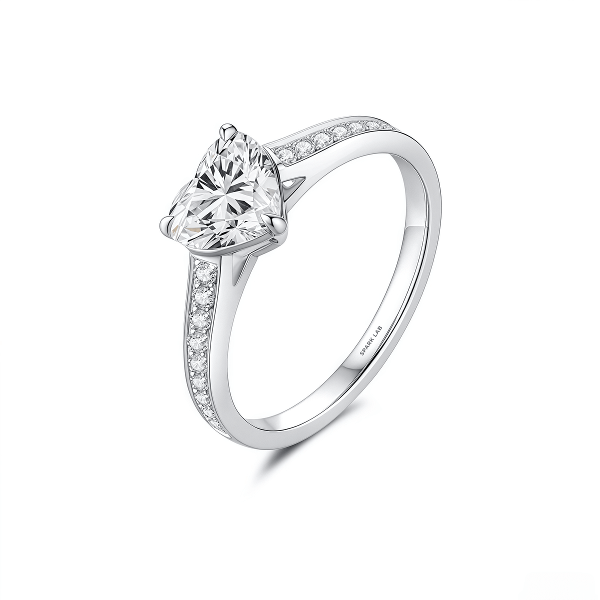 The Sweetheart Diamond Ring - SparkLab Gems