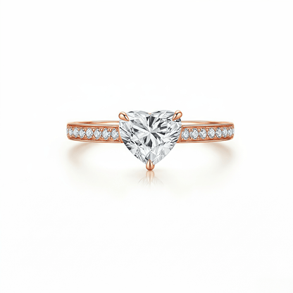 The Sweetheart Diamond Ring - SparkLab Gems