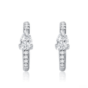 The Teardrop Diamond Huggies· - SparkLab Gems