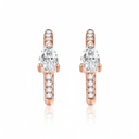 The Teardrop Diamond Huggies· - SparkLab Gems