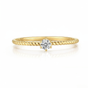 The Twisted Cable Round Ring - SparkLab Gems