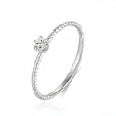 The Twisted Cable Round Ring - SparkLab Gems