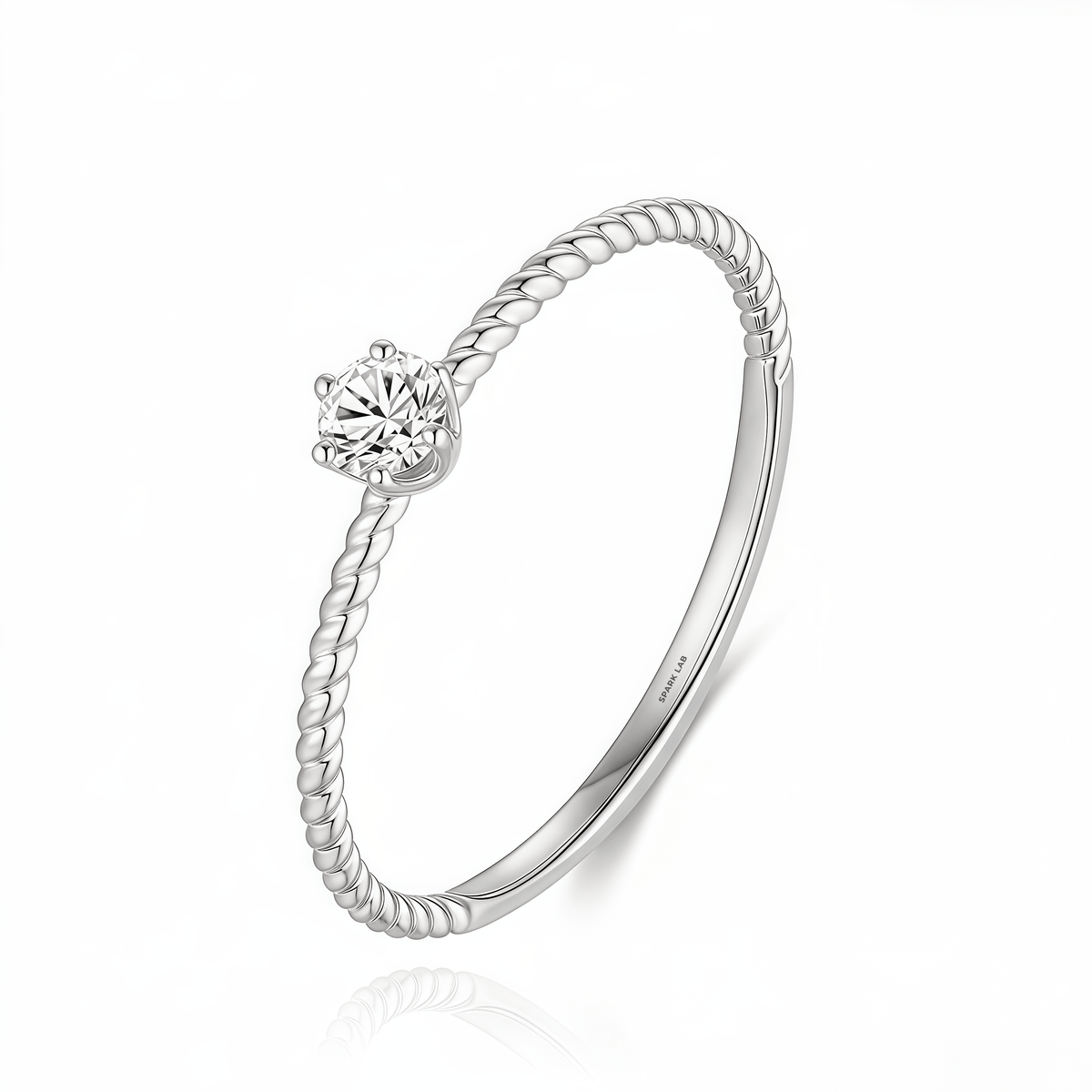 The Twisted Cable Round Ring - SparkLab Gems