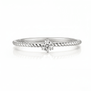 The Twisted Cable Round Ring - SparkLab Gems