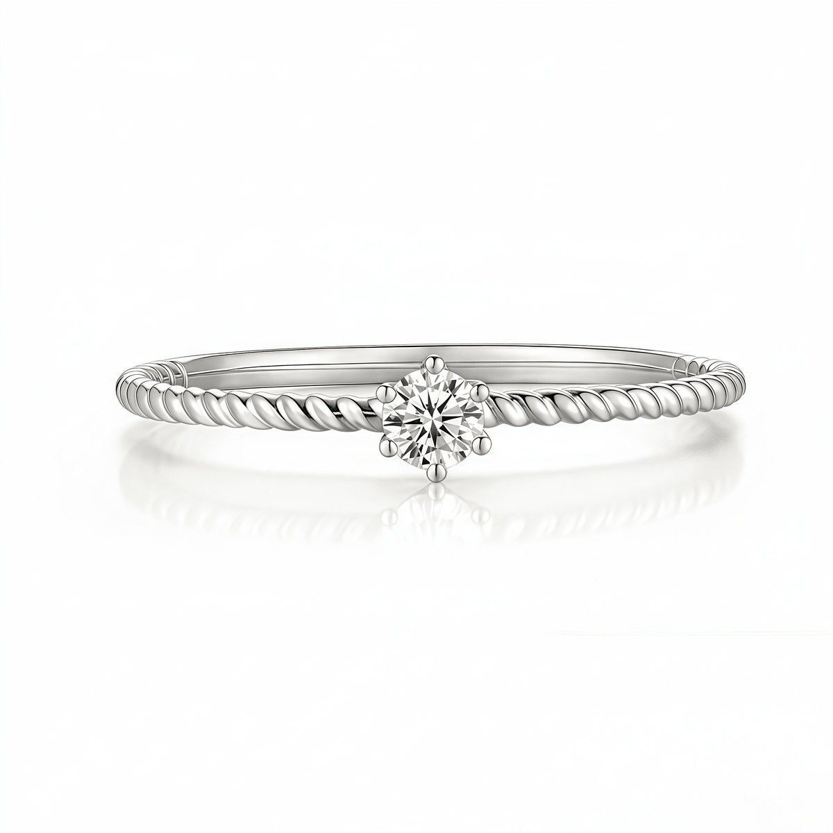 The Twisted Cable Round Ring - SparkLab Gems