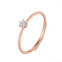 The Twisted Cable Round Ring - SparkLab Gems
