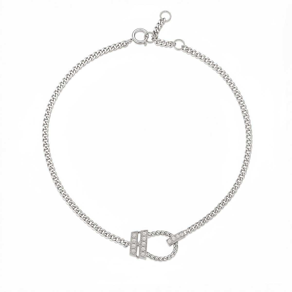 The Twisted Rope & Pave Bracelet - SparkLab Gems