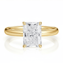 The Victoria - Square Cushion Cathedral Ring - SparkLab Gems