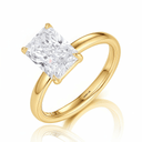 The Victoria - Square Cushion Cathedral Ring - SparkLab Gems