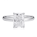The Victoria - Square Cushion Cathedral Ring - SparkLab Gems