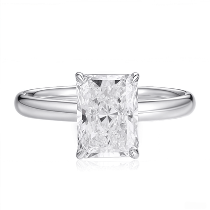 The Victoria - Square Cushion Cathedral Ring - SparkLab Gems