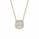 The Vintage Cushion Halo Pendant - SparkLab Gems